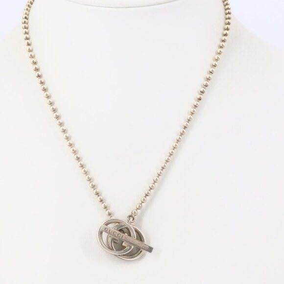 Interlocking G silver Necklace - Picture 1 of 4